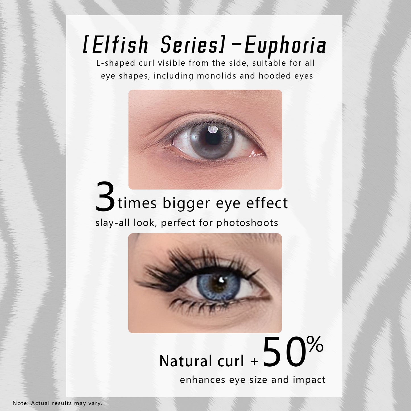“Euphoria” L-Curl Glue-on Upper Lashes