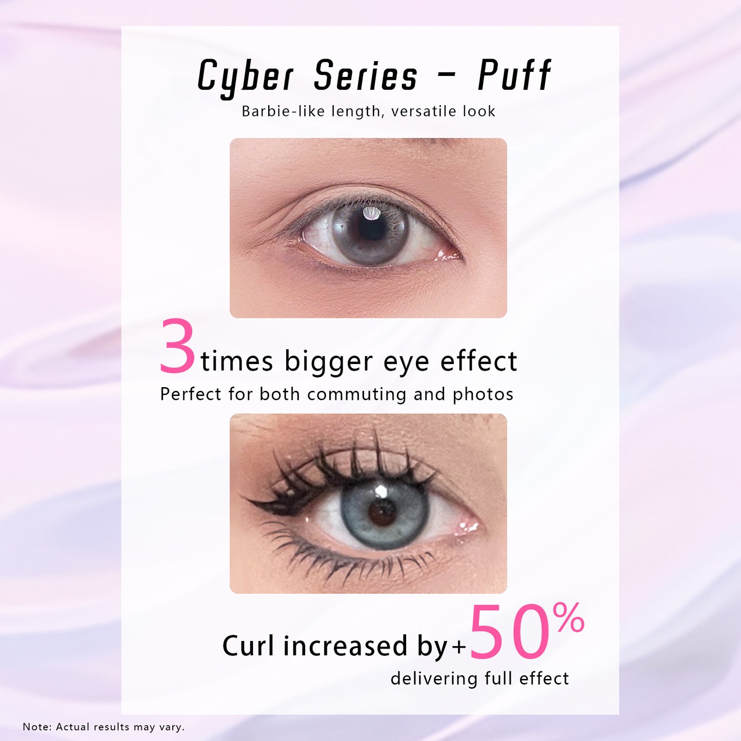 "Puff" W-shaped Volume Glue-on Upper Lashes