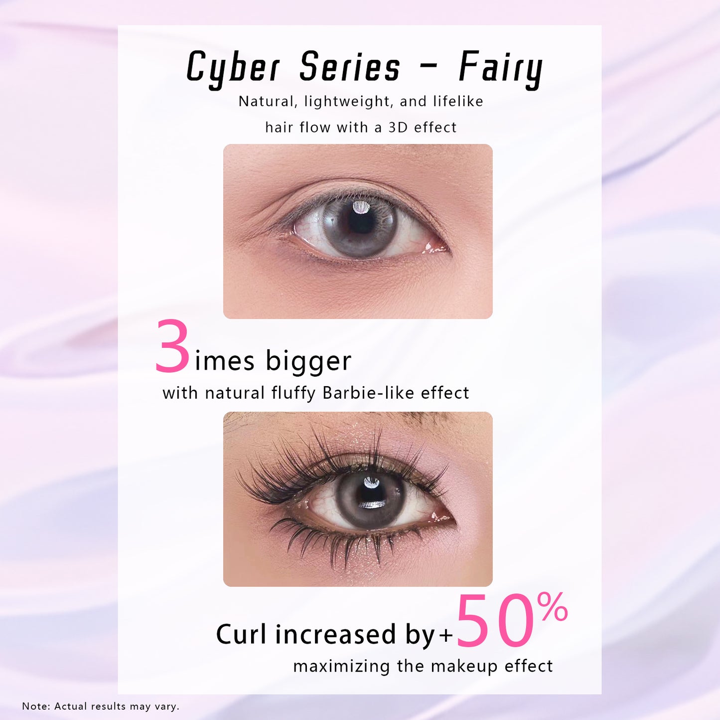 “Fairy” Natural Fluffy Glue-on Upper Lashes