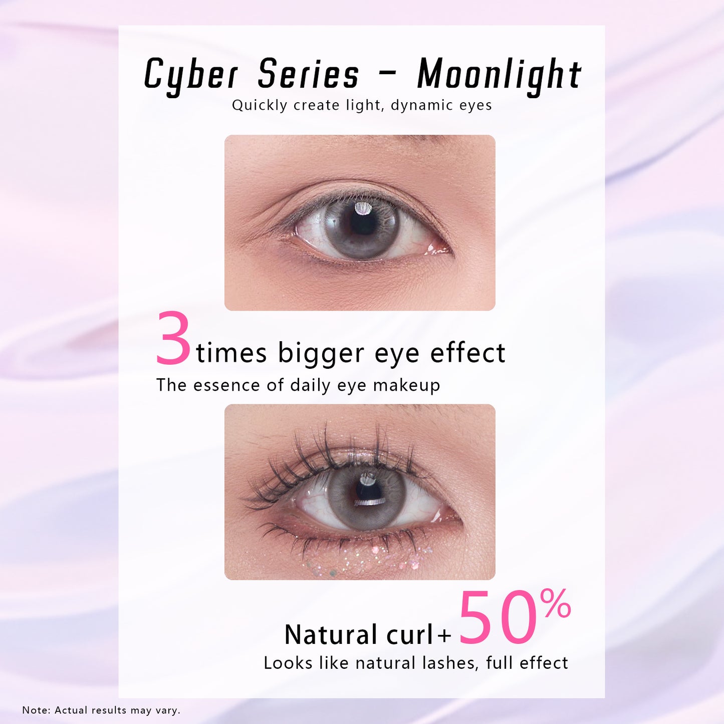 "Moonlight" 3D Realistic Glue-on Upper Lashes