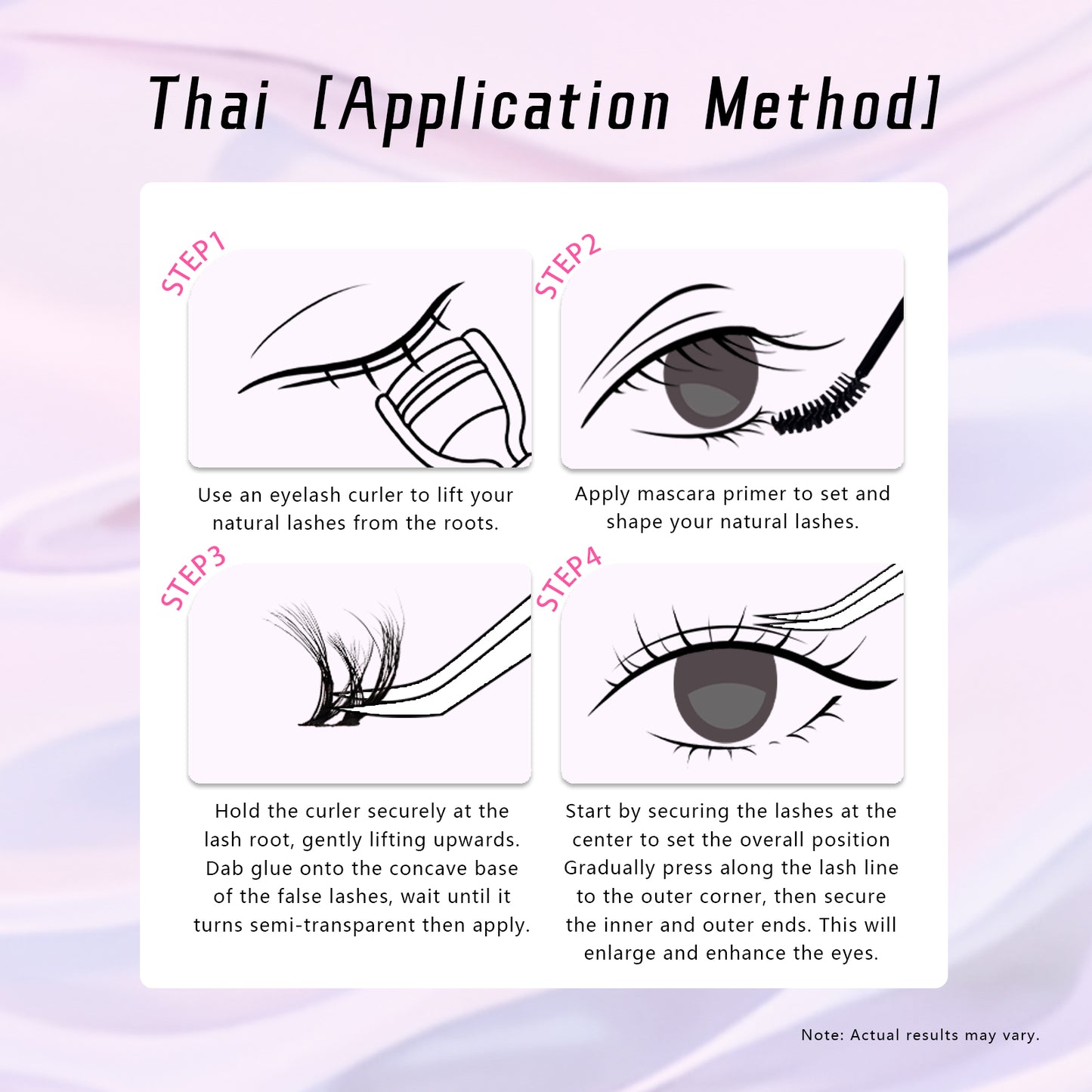 "Thai" Natural Hair Flow Glue-on Upper Lashes