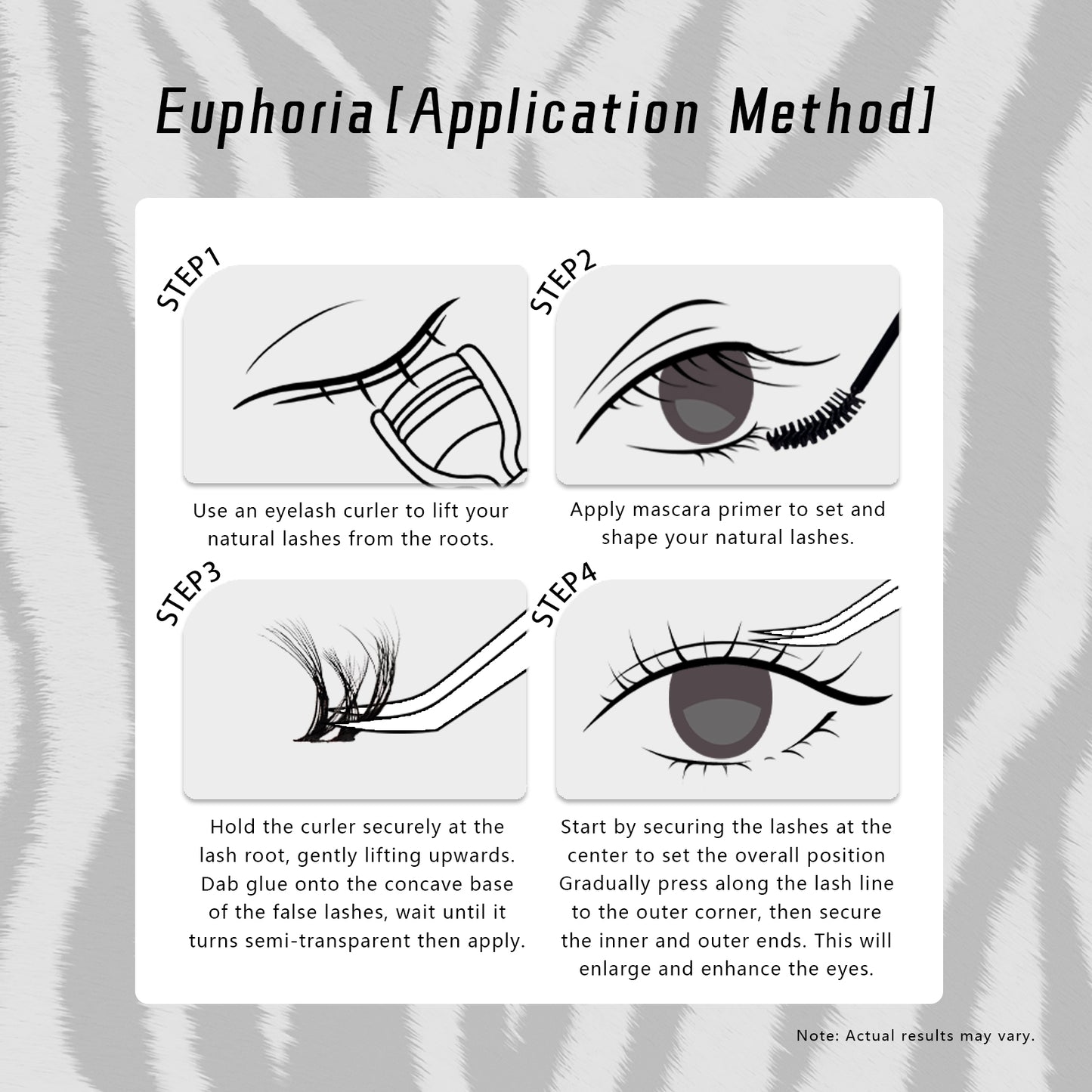 “Euphoria” L-Curl Glue-on Upper Lashes