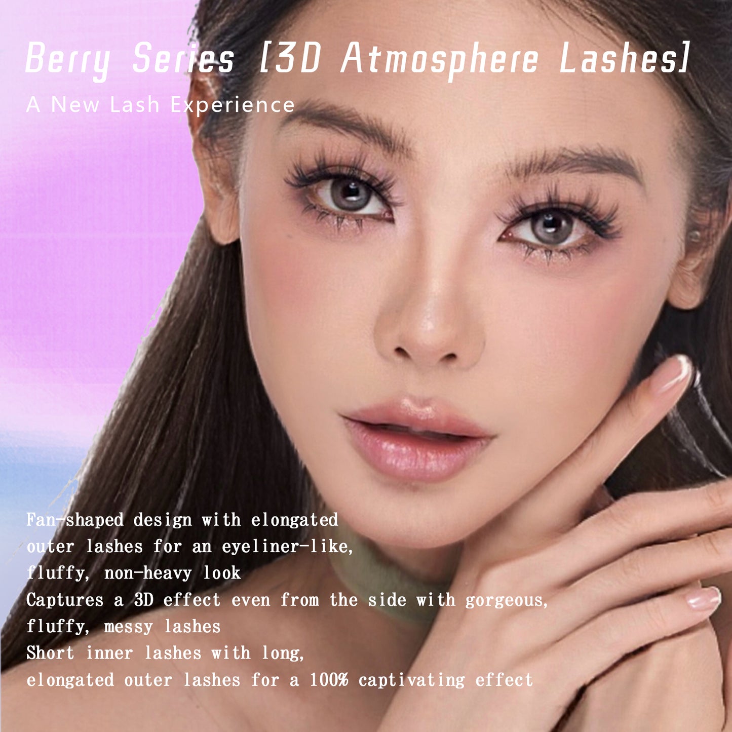 “Elegance" 3D Multi-layer Glue-on Upper Lashes