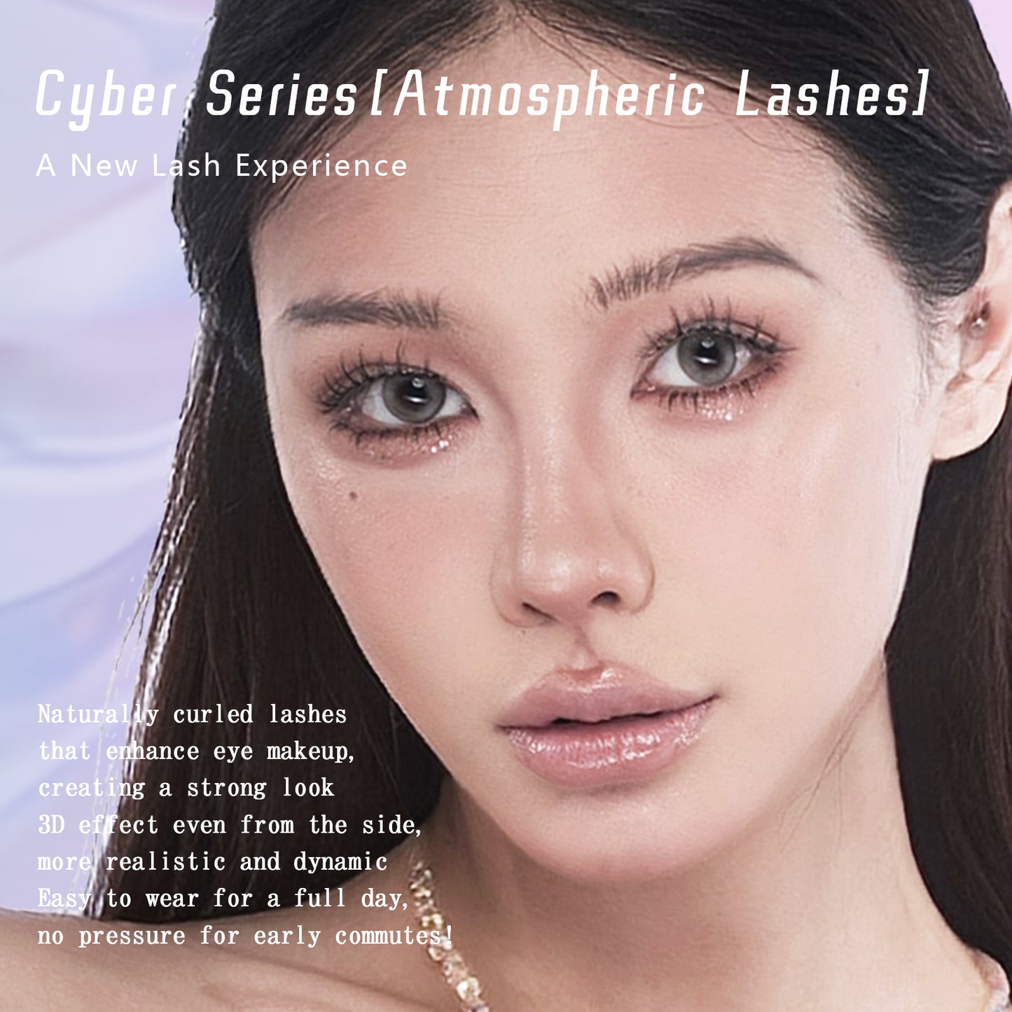 "Moonlight" 3D Realistic Glue-on Upper Lashes