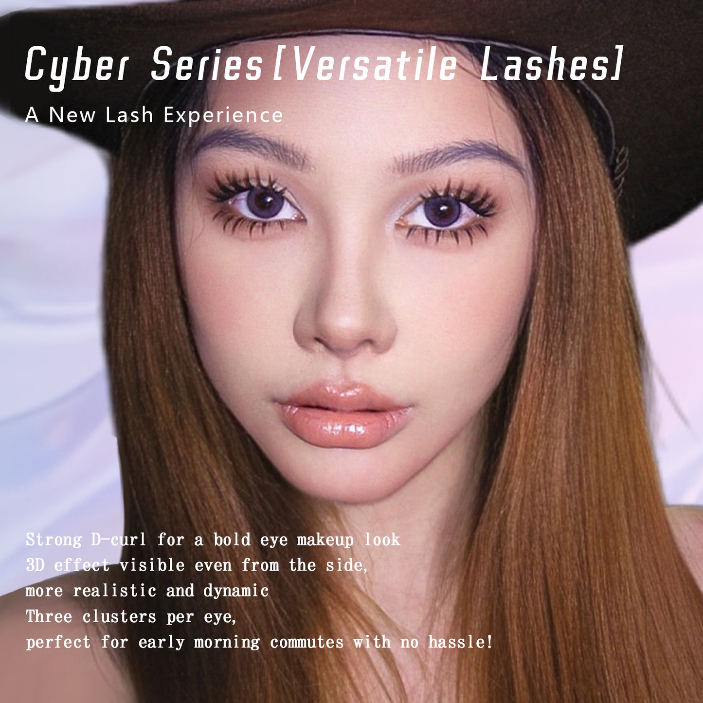 "Puff" W-shaped Volume Glue-on Upper Lashes
