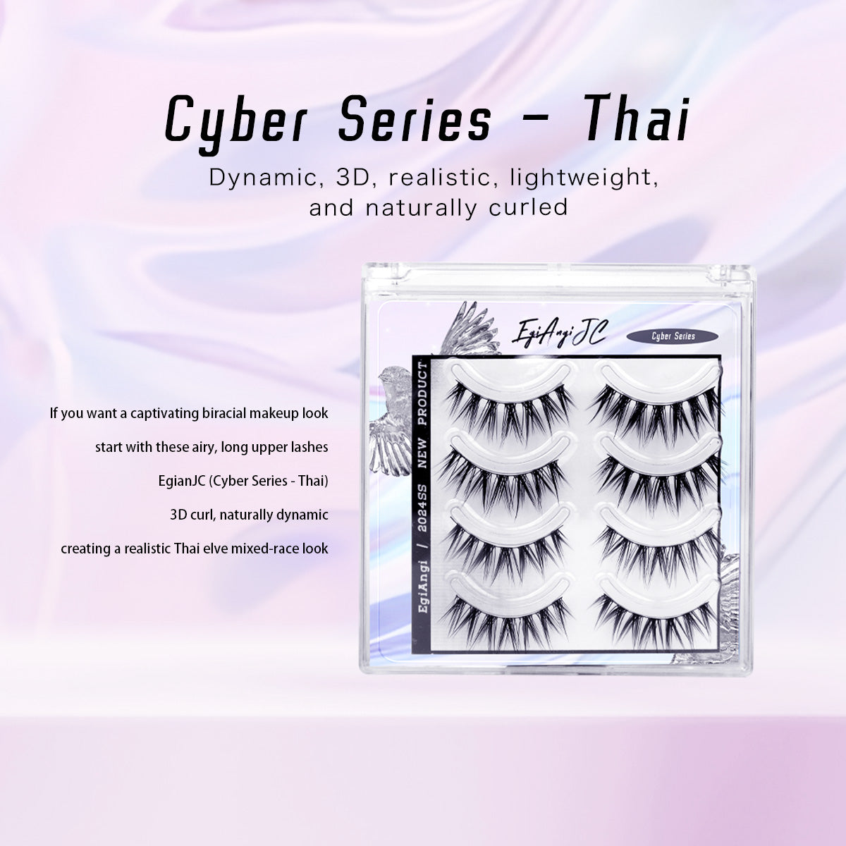 "Thai" Natural Hair Flow Glue-on Upper Lashes